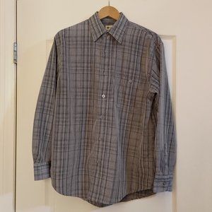 Haggar Button Down Shirt - Grey